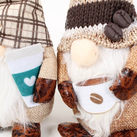 Gnomes - Coffee Lover Duo - Brewtifully Cute! ☕ Brand New! - Picture 4 of 4